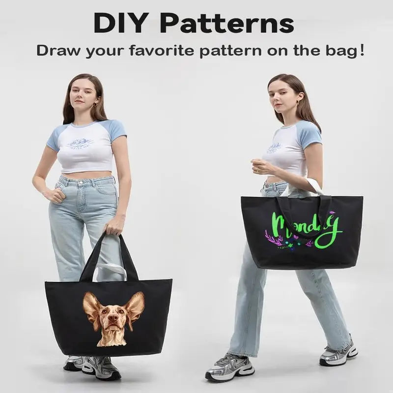 22'' 50L Large Canvas Bag, Extra Large Tote Bag for Women, Overnight Bags for Travel