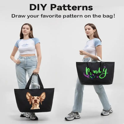 22'' 50L Large Canvas Bag, Extra Large Tote Bag for Women, Overnight Bags for Travel