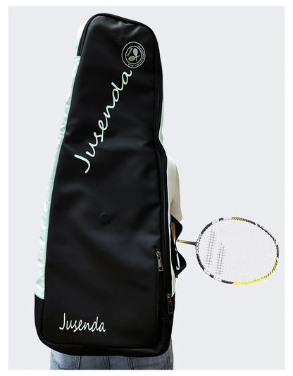 Jusenda Tennis Paddle Backpack Badminton Racket Bag Padel Carrying Handbag Large Capacity Gym Sports Bags Foldable for 2 Rackets