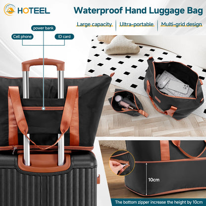 3 Piece Luggage Set With Spinner Wheels Carry On Suitcase Set Duffel&Toiletry Bag With TSA Lock ABS+PC For Business Travel