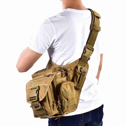 Chest Bag Durable Men Military Chest Shoulder Bag Pack for Travel Hiking Outdoor Equipment