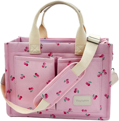 Large Canvas Tote Bag for Women Work Tote Bags with Pockets Laptop Crossbody Purses Everyday Bag Handbags for Travel