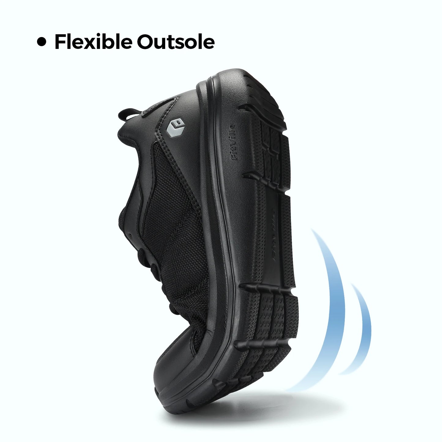 Wide Design 2E Men'S Walking Shoes Lightweight Breathable Cushioning Shoe Relieve Plantar Fasciitis Pain With Arch Support