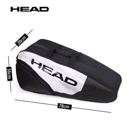 Tennis bag can hold 6 tennis rackets, sports training badminton rackets, handbag