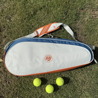 Wilson 2024 Team Roland Garros Backpack French Open Multi functional Large Capacity Orange Blue Grey Double Shoulder Tennis Bag
