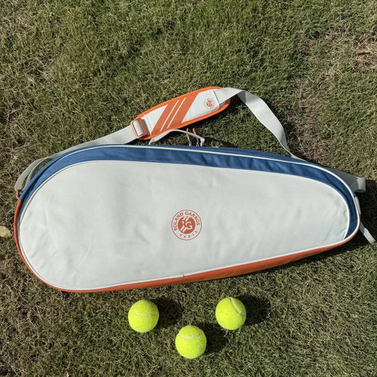 Wilson 2024 Team Roland Garros Backpack French Open Multi functional Large Capacity Orange Blue Grey Double Shoulder Tennis Bag
