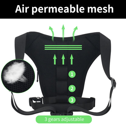 Motorcycle Drop Leg Bag Outdoor Waist Bag Large Capacity Motorbike Riding Chest Bag Multi-Function Breathable for Outdoor Travel