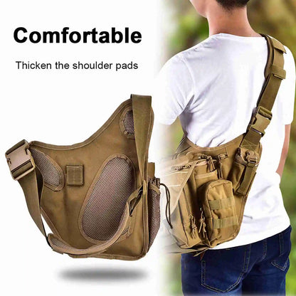 Chest Bag Durable Men Military Chest Shoulder Bag Pack for Travel Hiking Outdoor Equipment