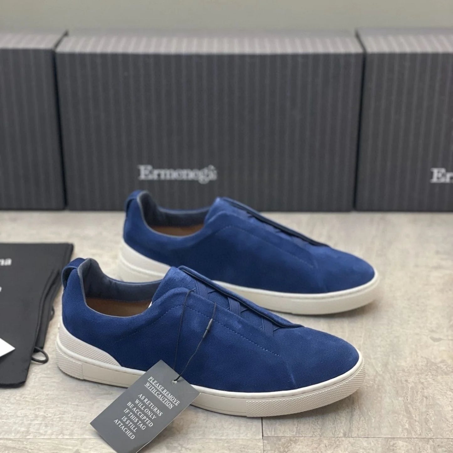 Zegnss Dress Shoes Designer Shoes Men Ermenegildos Zegnbs Soft Lace-Up Business Casual Party Quality Leather Chunky Sneakers