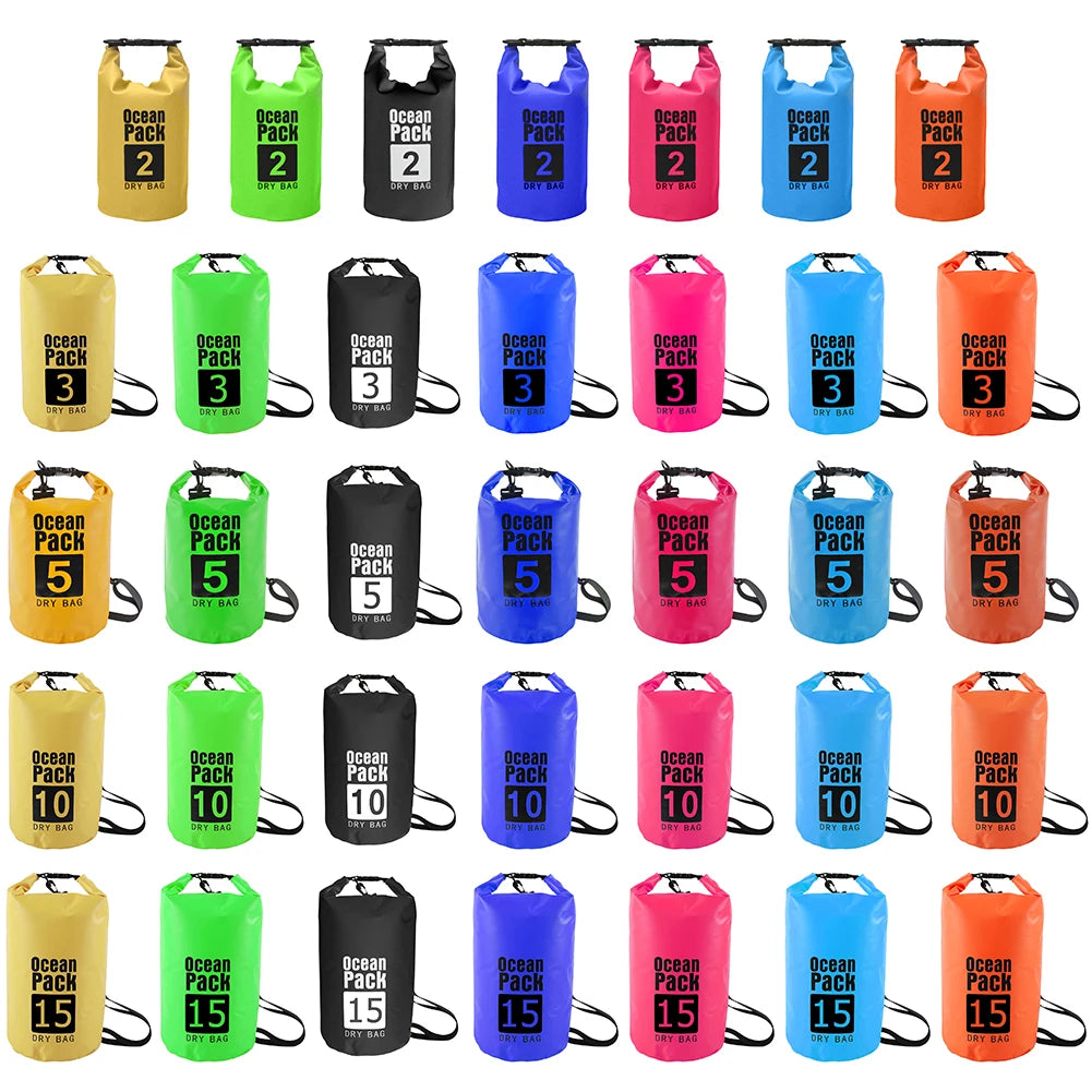 Waterproof Swimming Bag Dry Sack Fishing Surfing Beach Seaside Boating Storage Drifting Rafting Bag for Outdoor