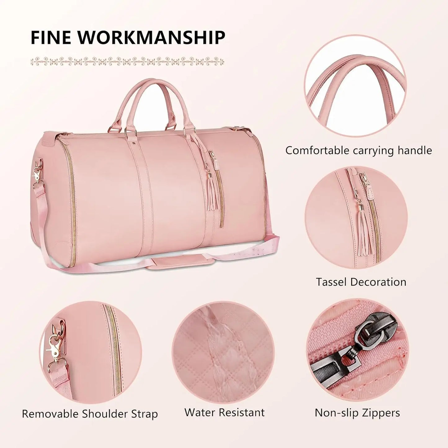 4-in-1 Convertible Garment Bag with Shoulder Strap