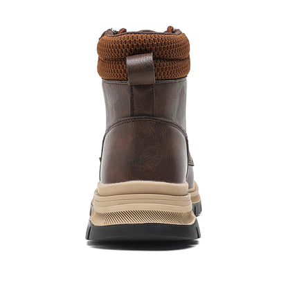 Waterproof Safety Boots Men Indestructible Steel Toe Work Boots Anti-smash Stab-resistant Safety Shoes Biker Botas Para Hombre