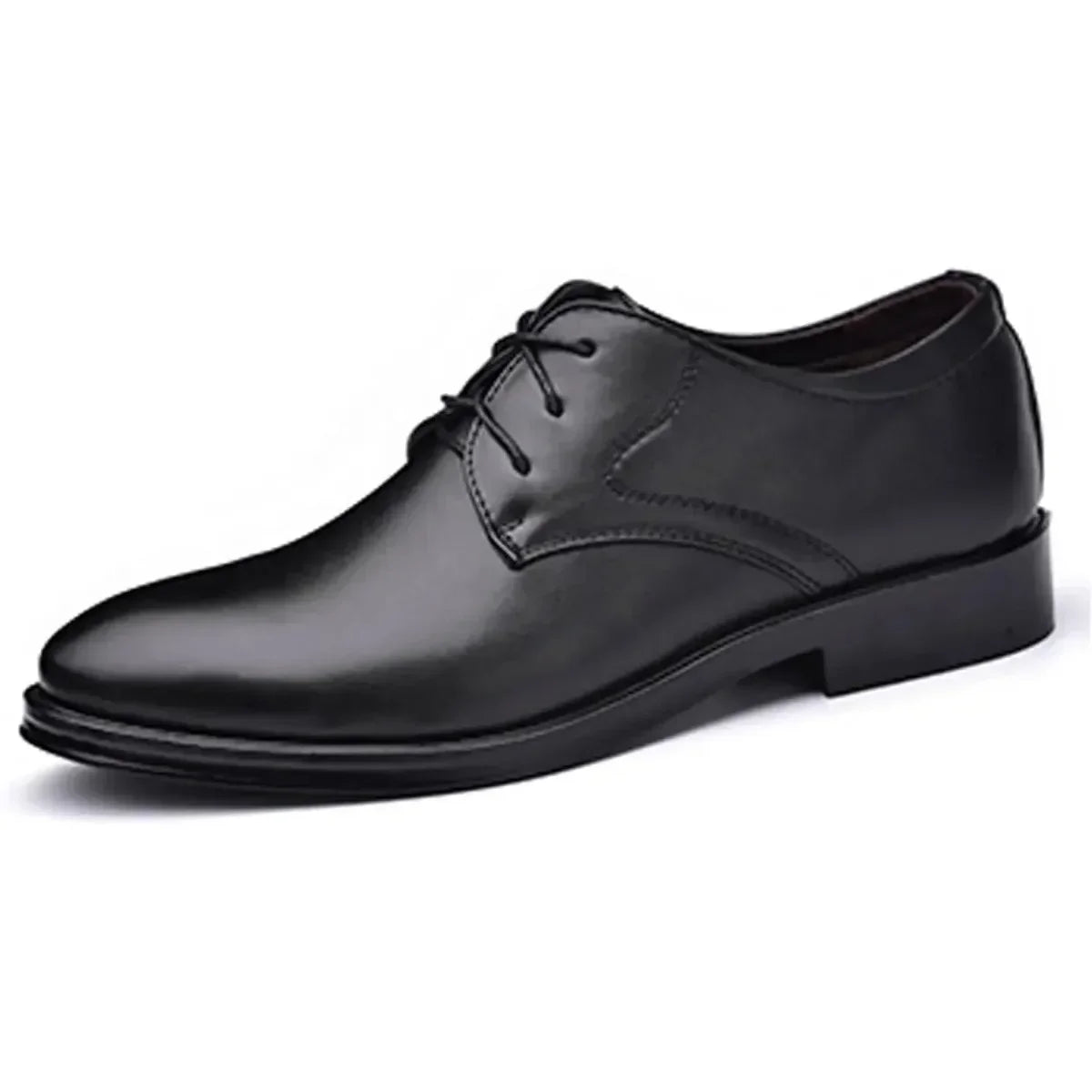 Men's Classic Matte Upper Oxfords Business Formal Lace Up Leather Lace Up Dress Shoes for Men
