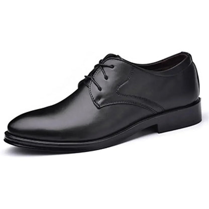 Men's Classic Matte Upper Oxfords Business Formal Lace Up Leather Lace Up Dress Shoes for Men