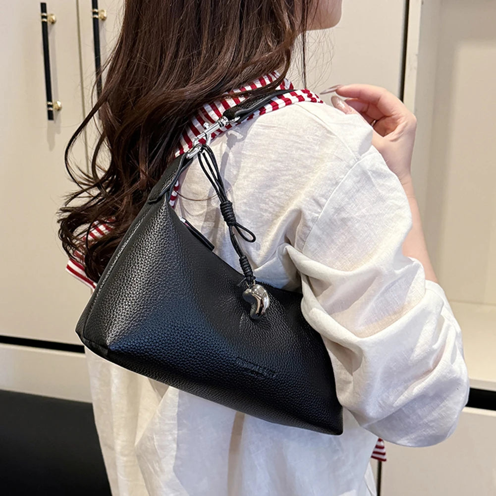 PU Leather Hobo Bag Trendy Crossbody Purse with Adjustable Strap Tote Handbag for Women