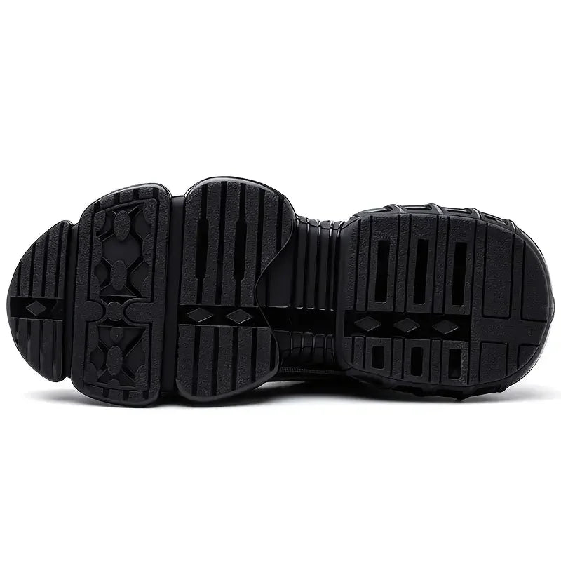 Rotating button new style safety shoes men's anti-smashing anti-puncture work shoes fashion men's sports shoes safety p