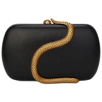 Metal Snake Party Bags For Women Highclass Smooth Designer Evening Bags Purses Clutch Party Chain Shoulder Handbags Bolsos