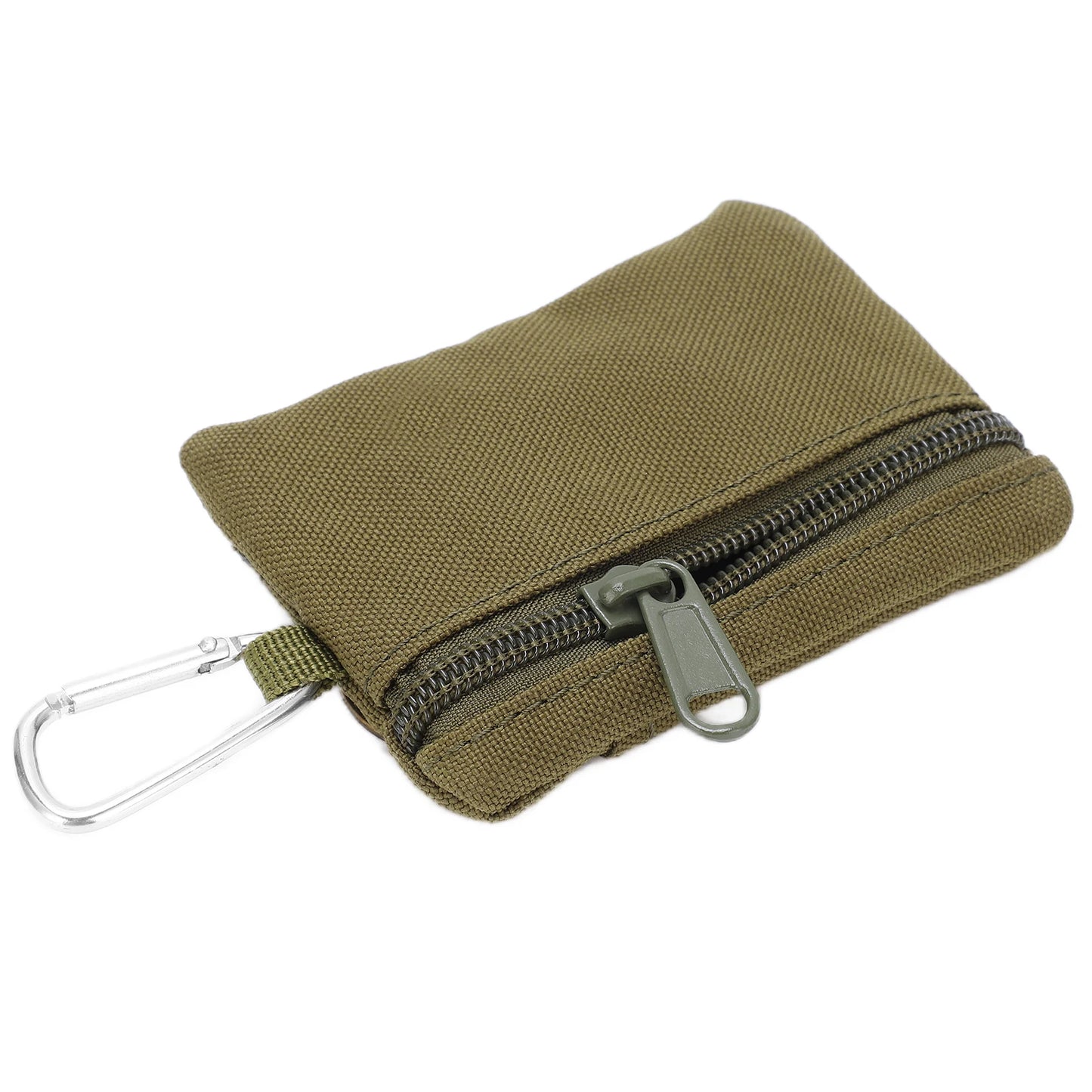 Outdoor EDC Molle Pouch Wallet Mini Portable Key Card Case EDC Pouch Bag Coin Purse with Carabiner