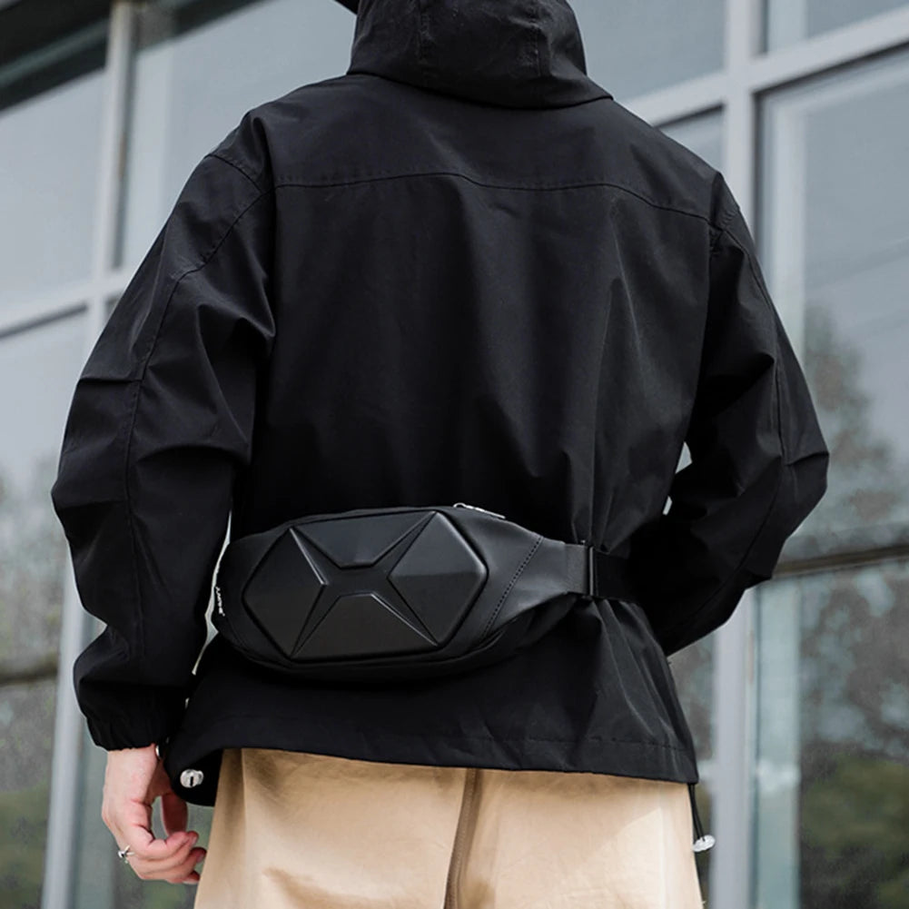 Hard Shell Crossbody Bags Anti-Theft Men Daily Messenger Bag Safe Multifunctional Portable Lightweight for Hiking Mountaineering