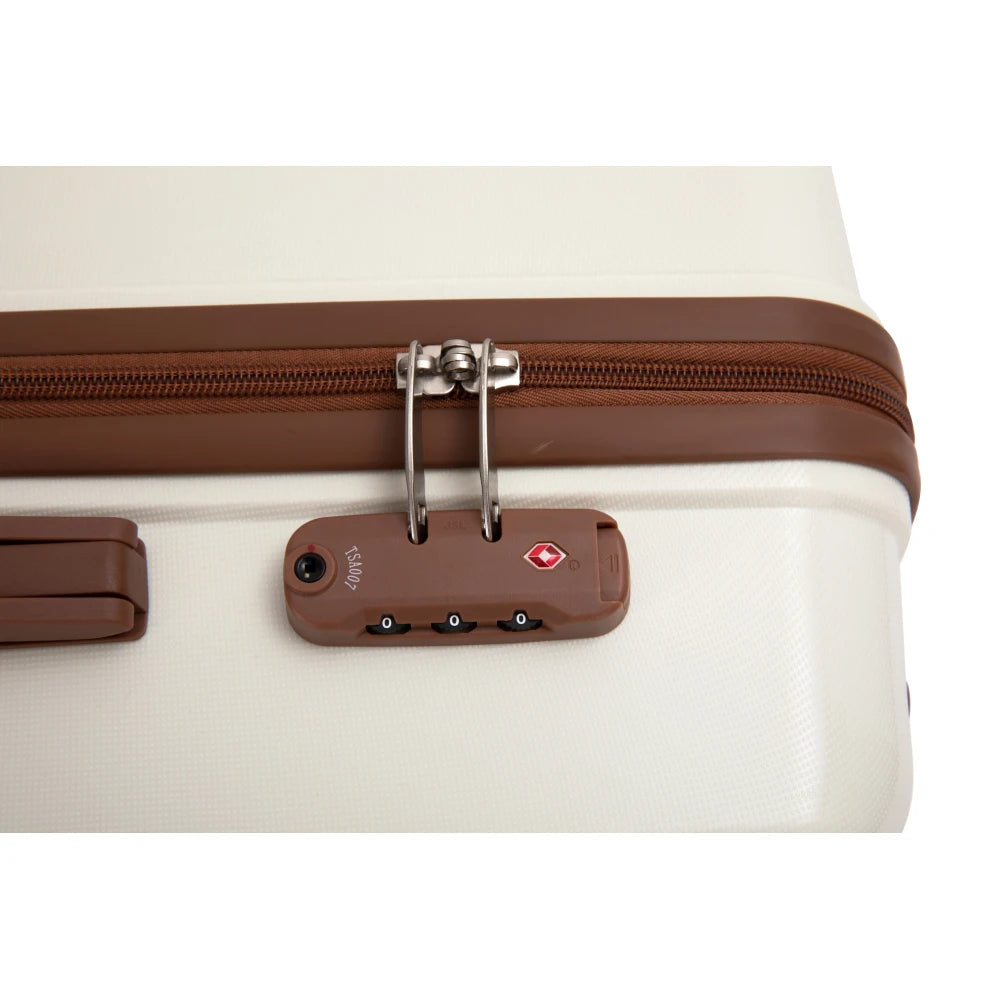 5-Piece Set (20"24"28 +a travel bag and a toiletry bag) ,PP Hardshell Carry on Luggage Set with TSA Lock Carry