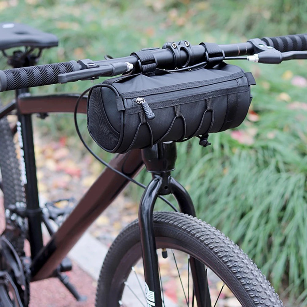 Bicycle Handlebar Bag Multifunctional Front Tube Cycling Bag Waterproof Front Trunk Pannier Pack for Motorcycle Scooter