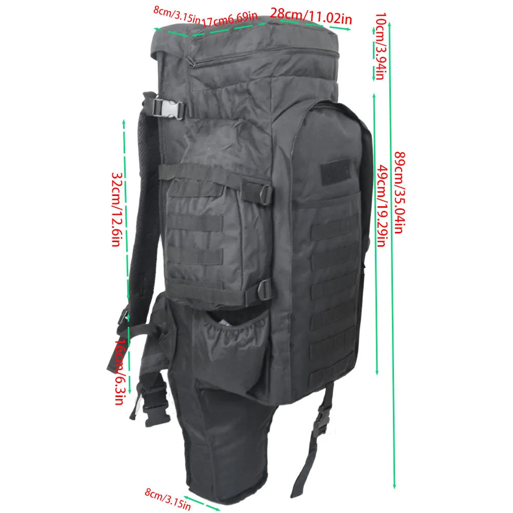 75 liters large capacity combination large backpack multi-functional outdoor sports cycling shoulder recreational hiking tactica