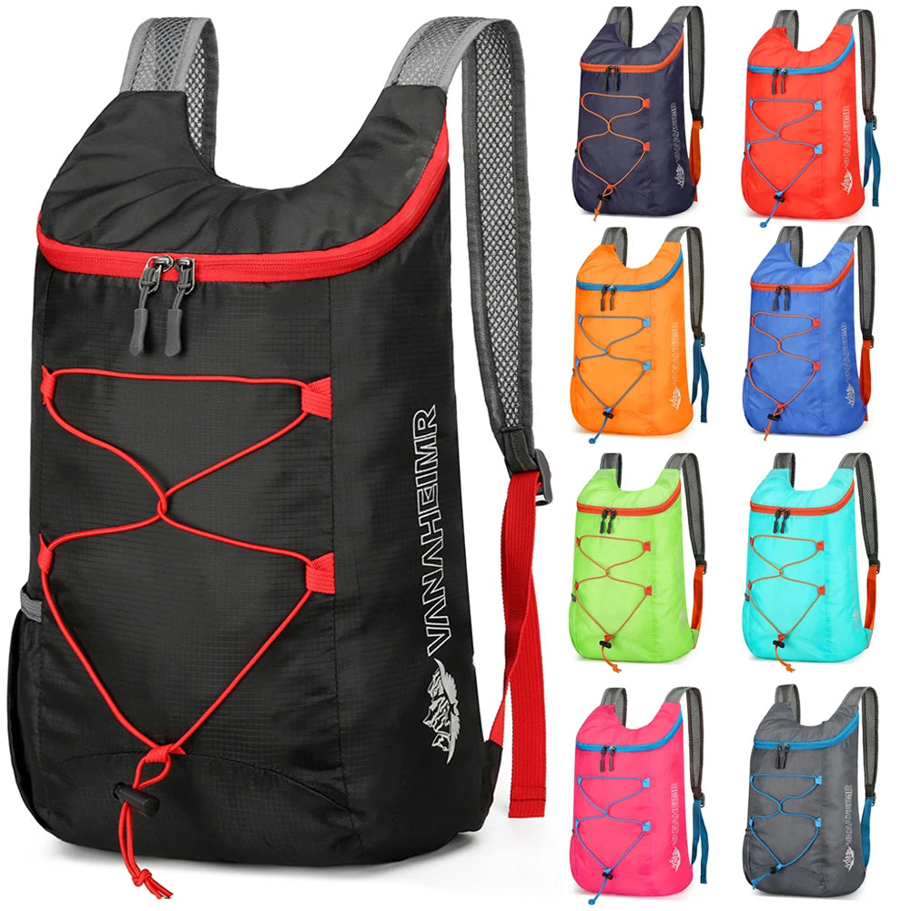 10L Foldable Portable Backpack Splashproof Folding Hiking Daypack Ultralight Travel Daypack Bag Sports Daypack for Male Female