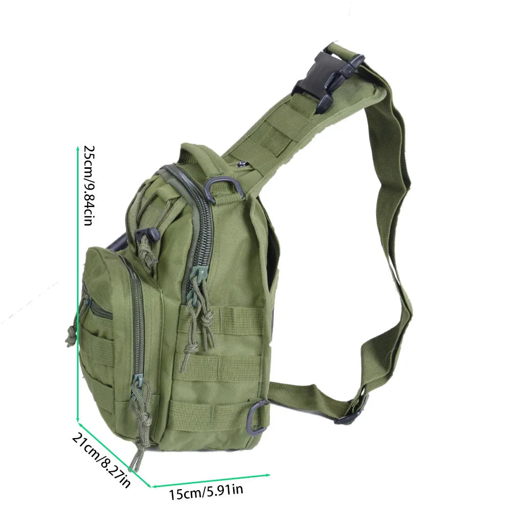 Small saddle bag Army Fan Tactical Burger Chest Bag Small Gannet camouflage multi-functional outdoor leisure cycling mountain