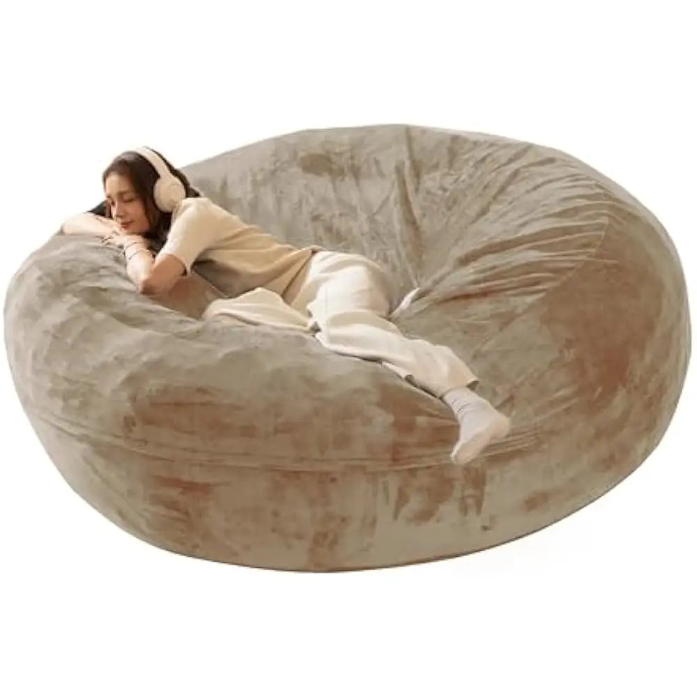 Bean Bag Sofa, 5FT for Adults Oversize Floor Beans Bags ,Memory Foam Giant Beans Bags, Lounger Versatile Design, Beans Bag Sofas