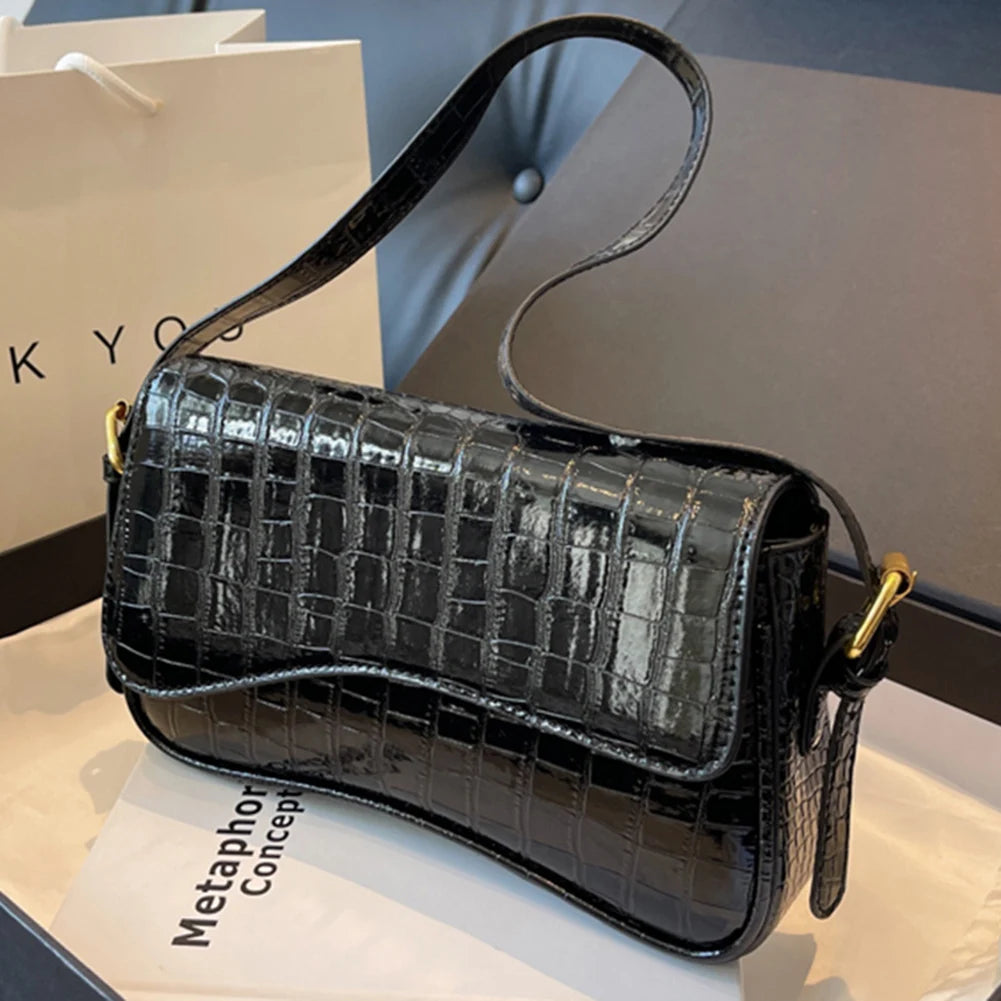 Chic PU Leather Mini Hobo Bag for Women with Large Capacity Stylish Sling Design and Adjustable Shoulder Strap