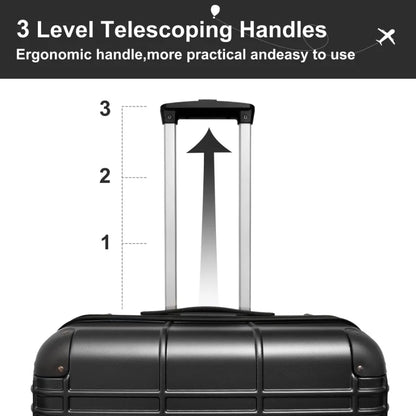 Luggage Sets ABS+PC Hardshell 4pcs Luggage Hardside Lightweight Durable Suitcase sets Spinner Wheels Suitcase with TSA Lock 12