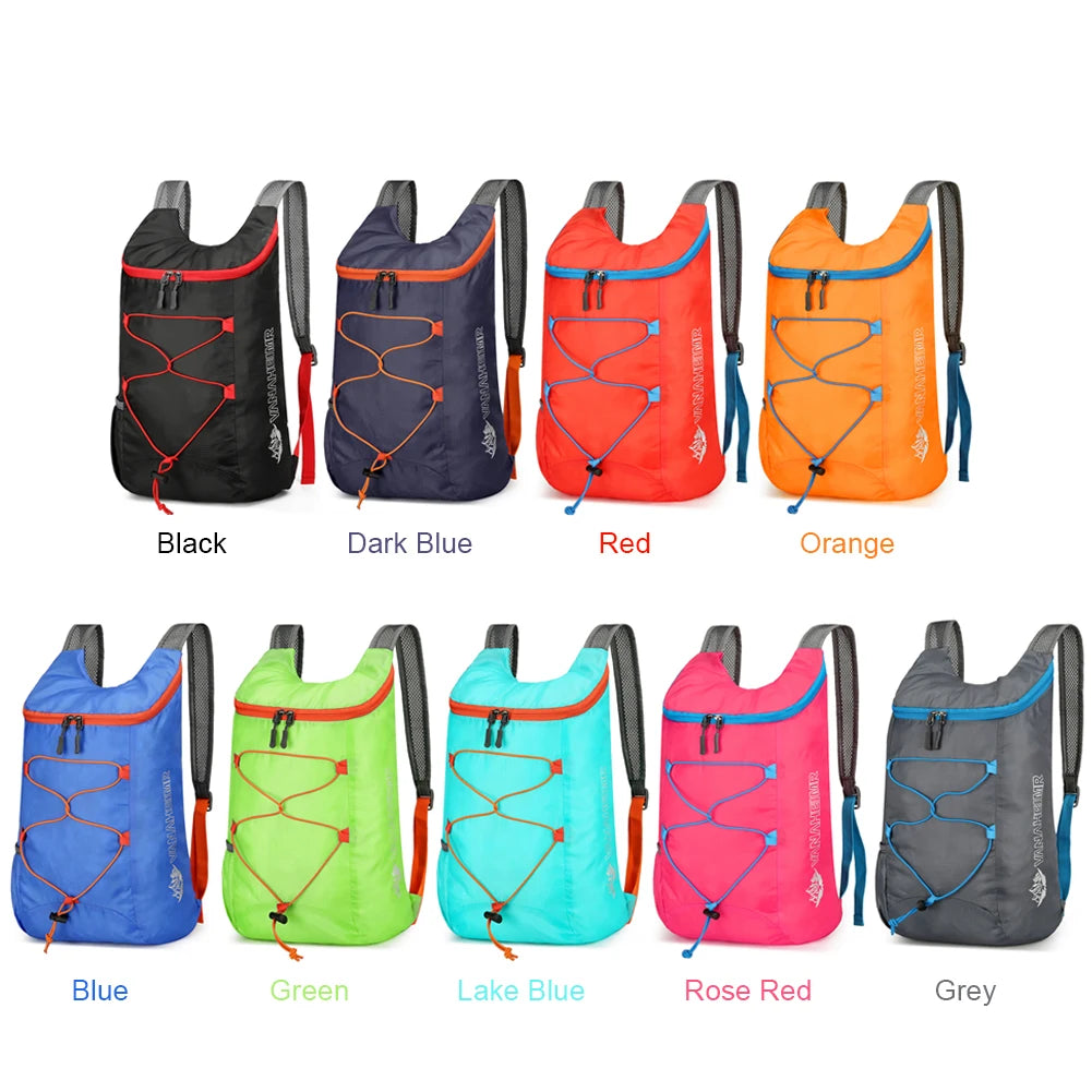 10L Foldable Portable Backpack Splashproof Folding Hiking Daypack Ultralight Travel Daypack Bag Sports Daypack for Male Female