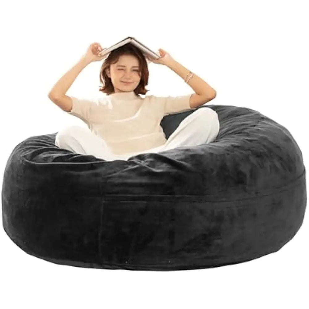 Bean Bag Sofa, 5FT for Adults Oversize Floor Beans Bags ,Memory Foam Giant Beans Bags, Lounger Versatile Design, Beans Bag Sofas
