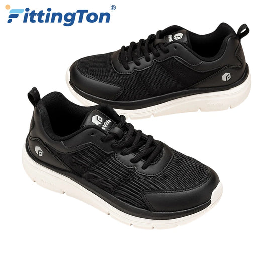 Wide Design 2E Men'S Walking Shoes Lightweight Breathable Cushioning Shoe Relieve Plantar Fasciitis Pain With Arch Support