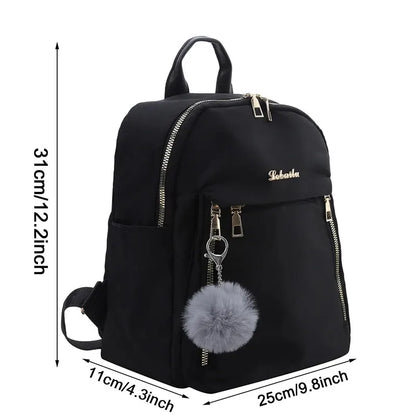 Backpacks Simple Large Capacity New Black Travel Bag For Women Solid Harajuku Student Schoolbag Backpack Unisex Bags High Street