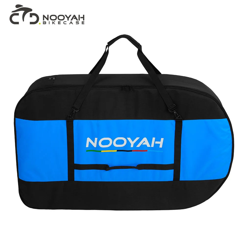 NOOYAH Bicycle Transport Bag Bike Travel Bag MTB Road Bike Protective Case 3 Layer Fabric Thickening Cycling 2 in 1 Foldable Bag