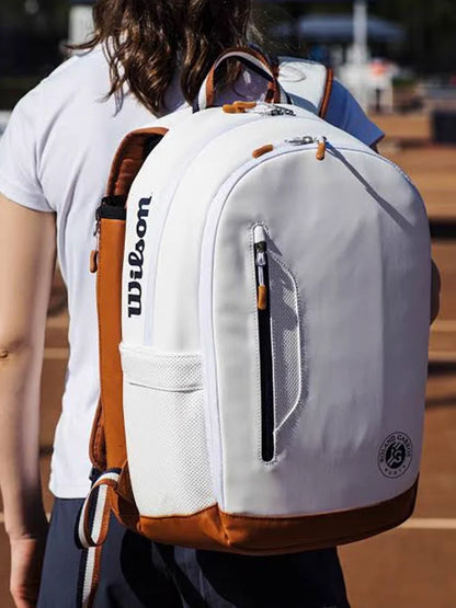 Wilson Roland Garros Bolsa de tenis de arcilla Tour conmemorativo abierto francés Mochila para raquetas de tenis Max para 2 raqu