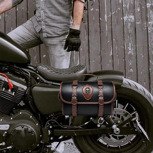 Motorcycle Rear Bag Riding Guard Bag Vintage Design Motorcycle Accessories For Rear Seat Side Frame And Electric Scooter