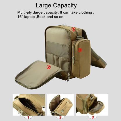Tactical Sling Bag Molle Phone Pack Bag Shoulder Backpack Messenger Daypack Camping Hunting Emergency Tool Waist Pack
