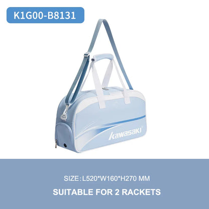 Kawasaki Portable Badminton Racket Bag K1G00-B8363 (Suitable For 6 Rackets) Convenient Carry Sport Gym Bag