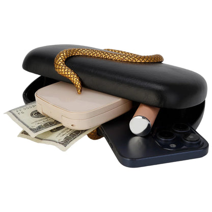 Metal Snake Party Bags For Women Highclass Smooth Designer Evening Bags Purses Clutch Party Chain Shoulder Handbags Bolsos