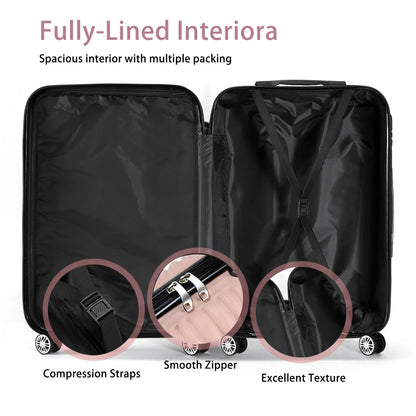 2-piece suitcase set, large capacity, family trip, business, home storage, birthday gifts, Valentine's Day gifts