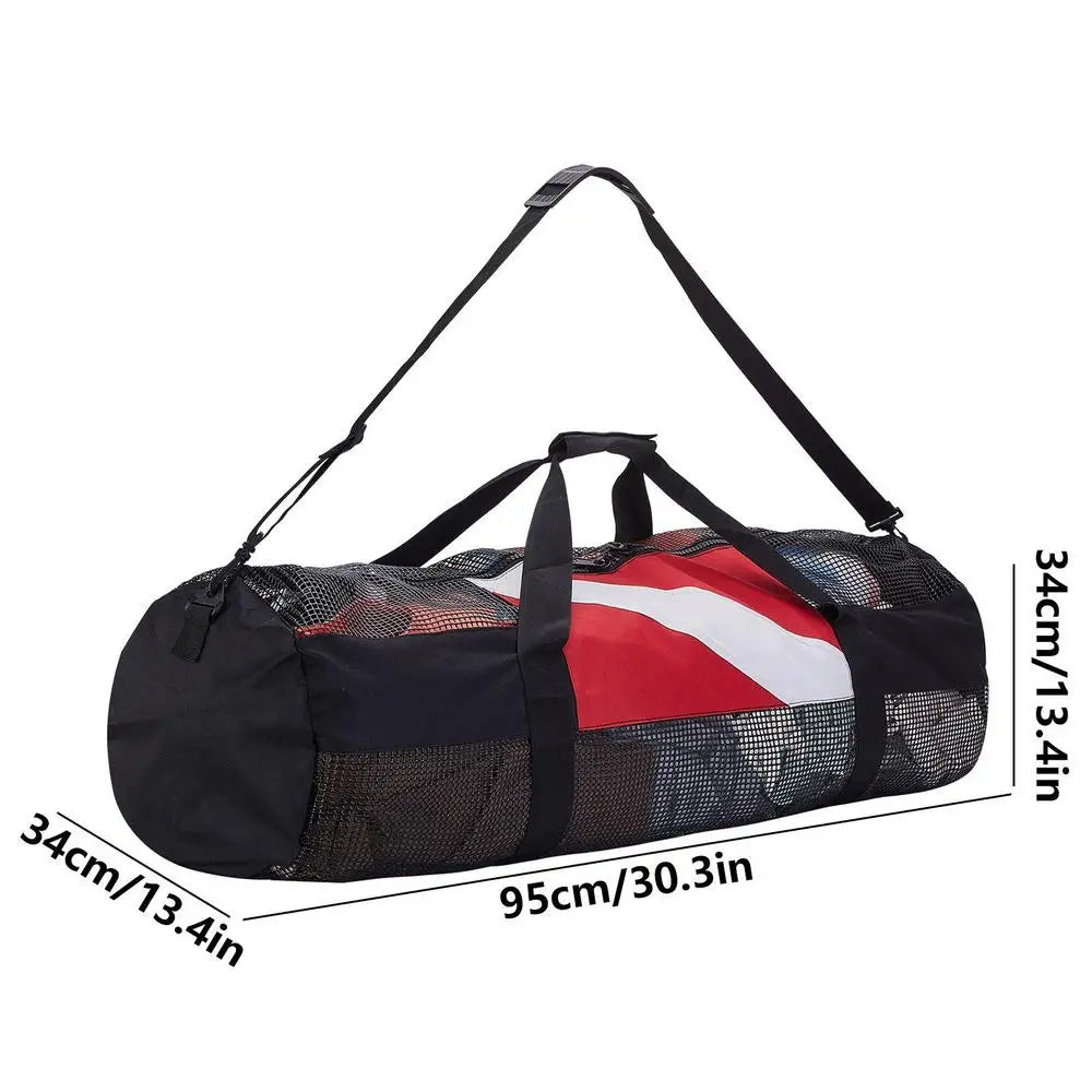 Extra Large Dive Beach Bags Portable Scuba Diving Mesh Tote with Adjustable Shoulder Strap Snorkeling Gear Organizer