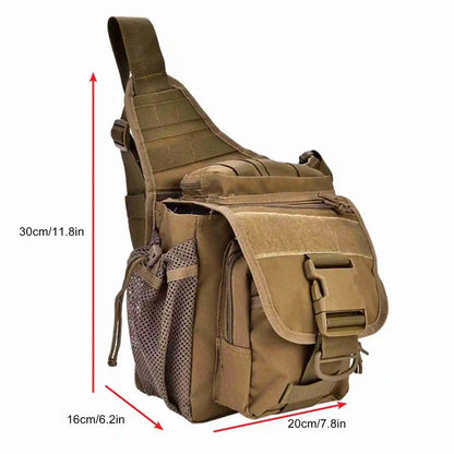 Chest Bag Durable Men Military Chest Shoulder Bag Pack for Travel Hiking Outdoor Equipment