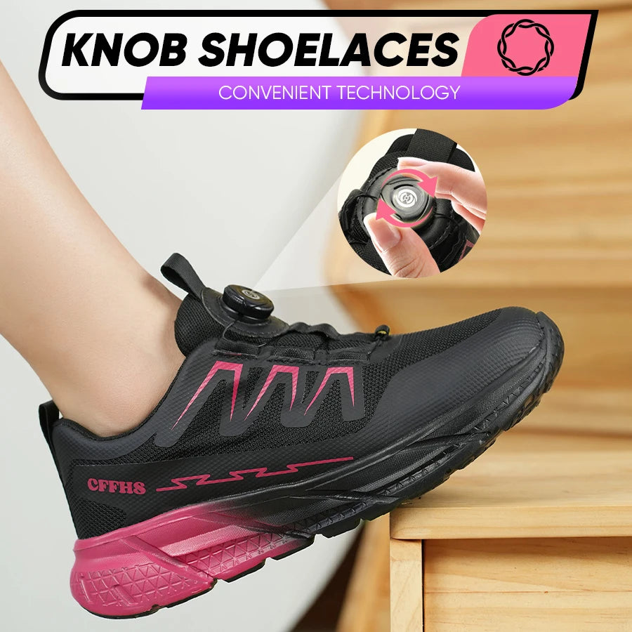 New women's anti-puncture anti-smash breathable fashion safety protection shoes