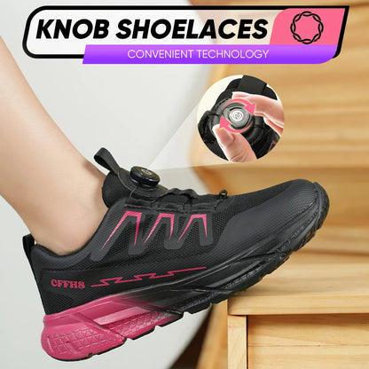 New women's anti-puncture anti-smash breathable fashion safety protection shoes