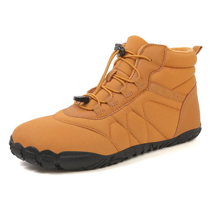 Winter Snow Boots Lightweight Barefoot Shoes Non-Slip Minimalist Barefoot Trainers Casual Ankle Boots for Outdoor Sports