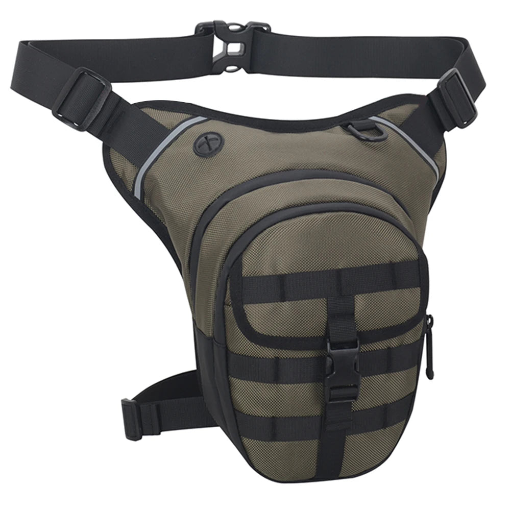 Motorcycle Drop Leg Bag Outdoor Waist Bag Large Capacity Motorbike Riding Chest Bag Multi-Function Breathable for Outdoor Travel