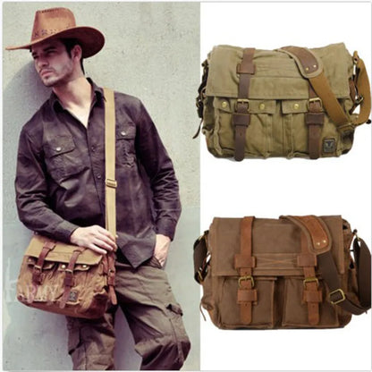 Men's Vintage Canvas Bag Men Casual Crossbody Bag For Men Messenger Bag Man Travel Shoulder Bags Bolsa Masculina High Quality