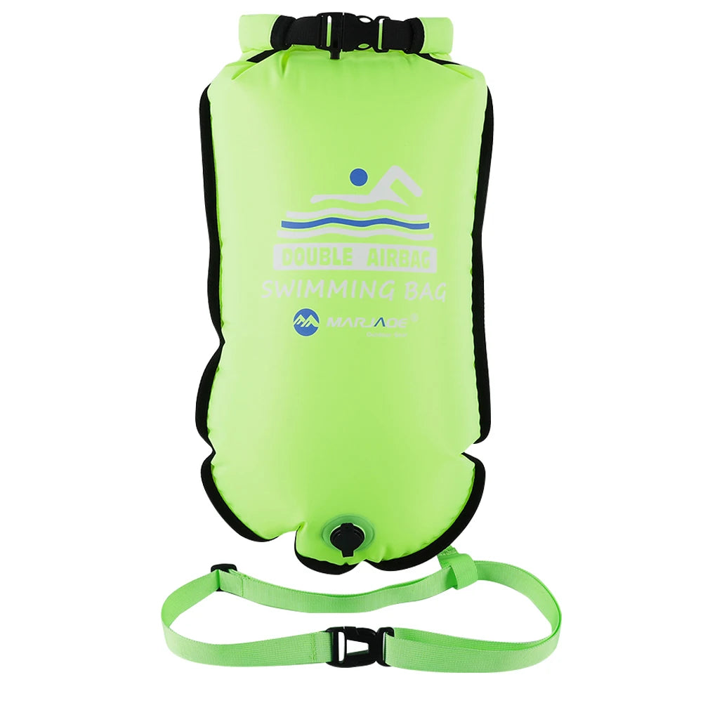20L Inflatable Open Swimming Buoy Tow Float Dry Bag With Waist Belt For Boating Rafting Swimming Bucket Water Sport Safety Bag